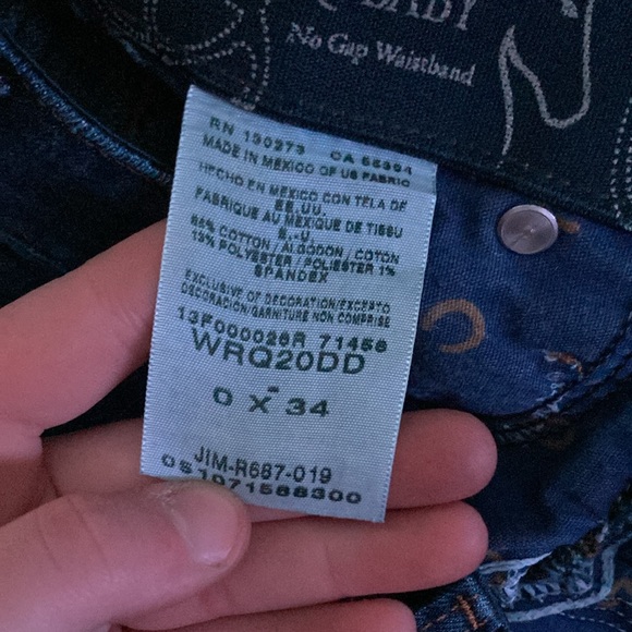 Wrangler jeans 25w 34l hardly worn. - Picture 3 of 5